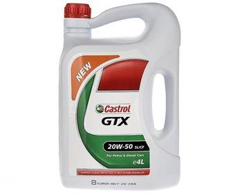 روغن موتور خودرو کاسترول مدل GTX 20W-50 ظرفیت 4 لیتر Castrol GTX 20W-50 4L